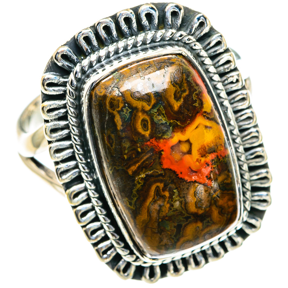 Moroccan Agate Rings handcrafted by Ana Silver Co - RING82122