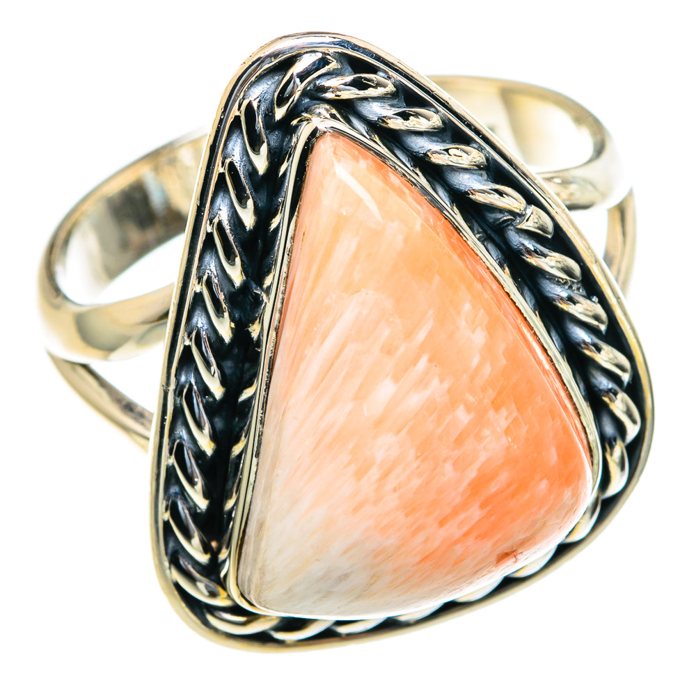Scolecite Rings handcrafted by Ana Silver Co - RING82126