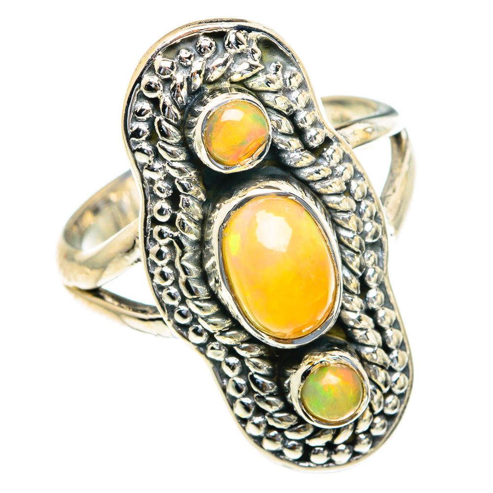 Ethiopian Opal Rings handcrafted by Ana Silver Co - RING82176