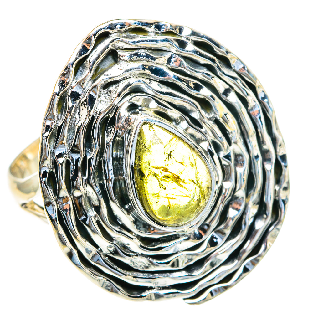 Green Tourmaline Rings handcrafted by Ana Silver Co - RING82189