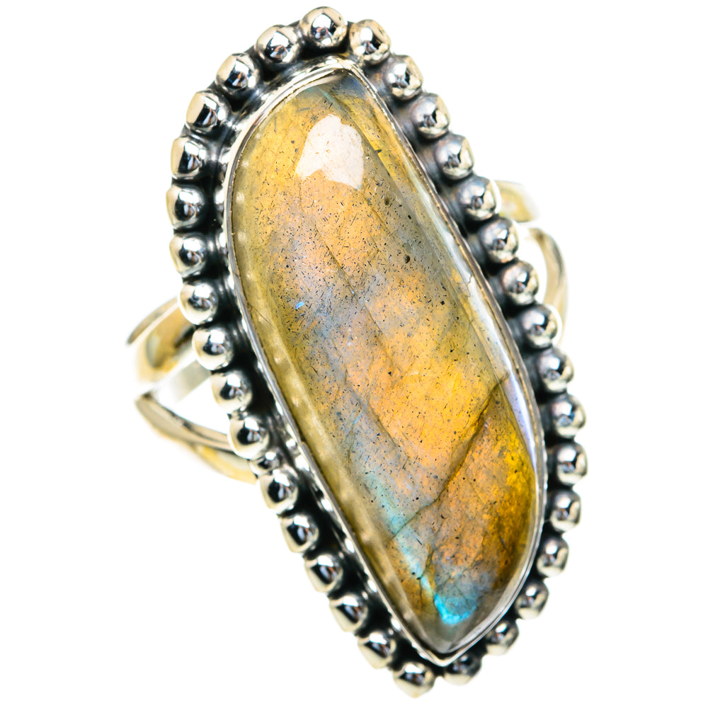 Labradorite Rings handcrafted by Ana Silver Co - RING82277