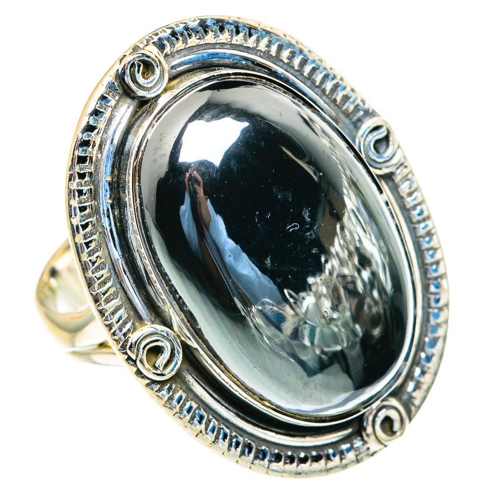 Hematite Rings handcrafted by Ana Silver Co - RING82312