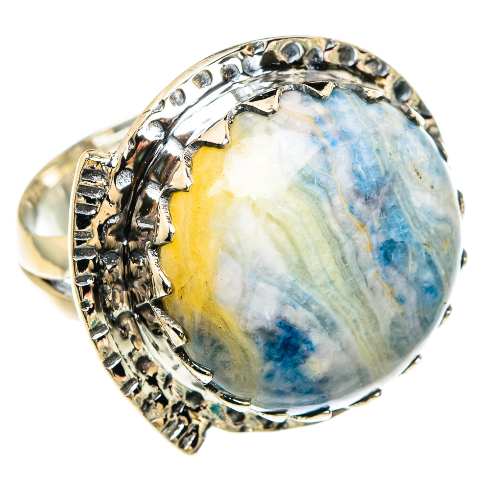 Blue Scheelite Rings handcrafted by Ana Silver Co - RING82465