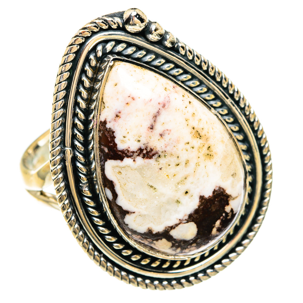 Peanut Wood Jasper Rings handcrafted by Ana Silver Co - RING82477 - Photo 2