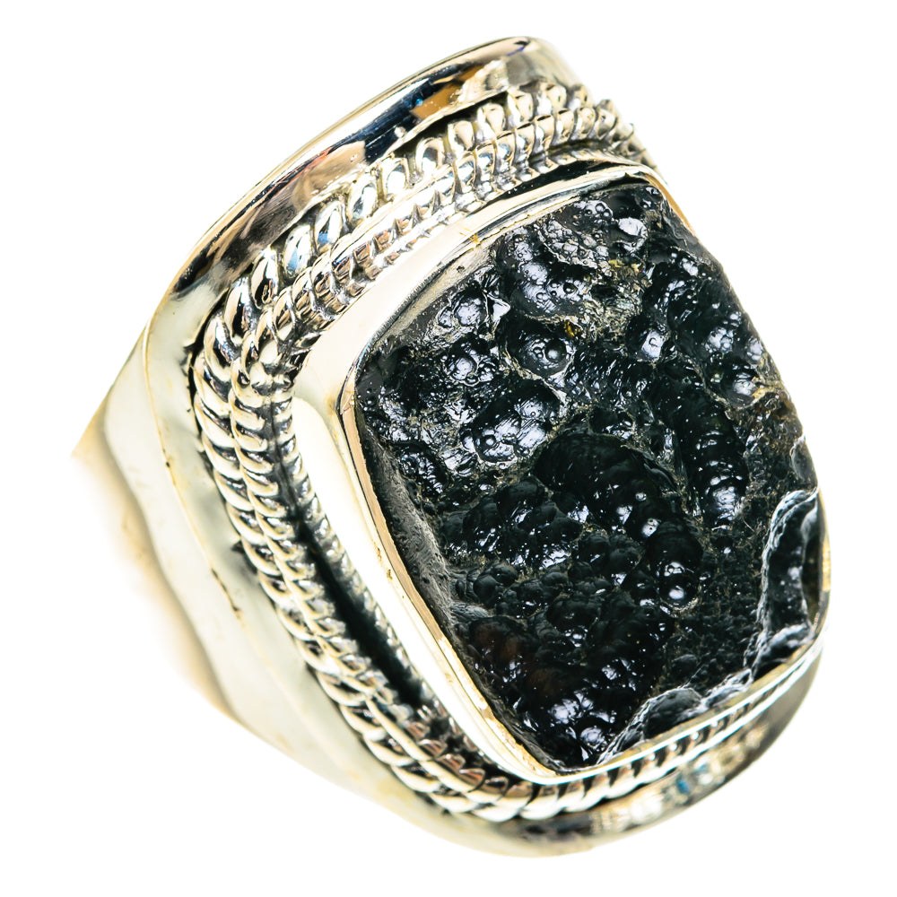 Tektite Rings handcrafted by Ana Silver Co - RING82483
