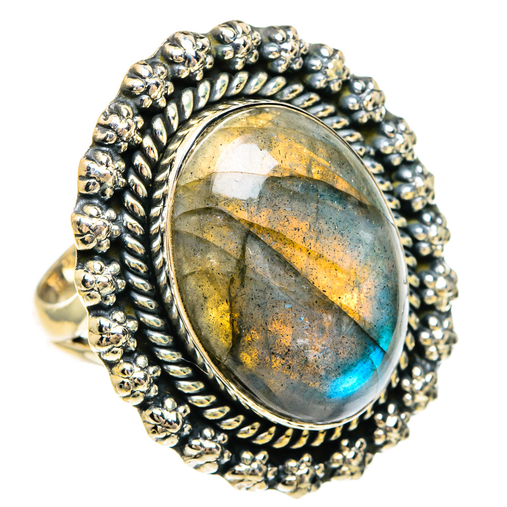 Labradorite Rings handcrafted by Ana Silver Co - RING82500
