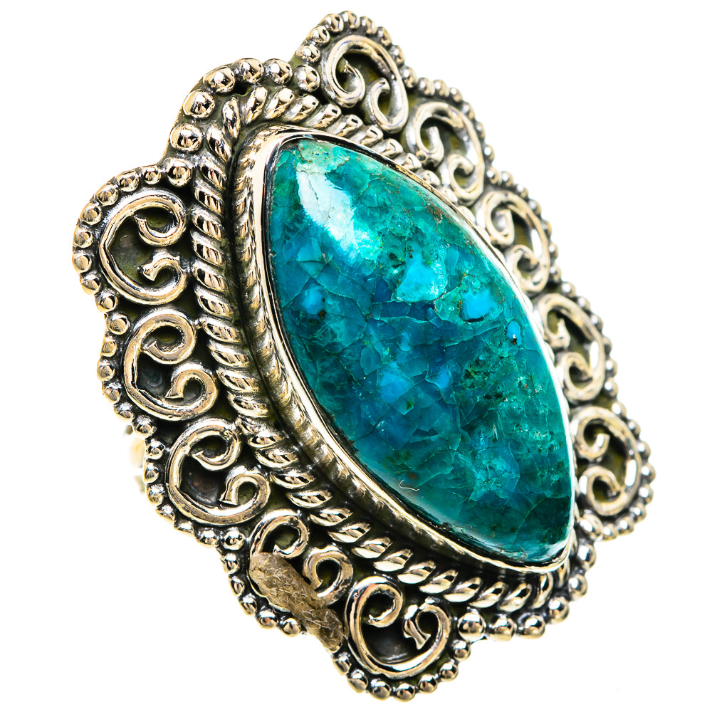 Chrysocolla Rings handcrafted by Ana Silver Co - RING82509