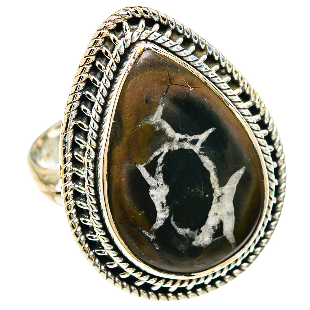 Septarian Geode Rings handcrafted by Ana Silver Co - RING82522 - Photo 2