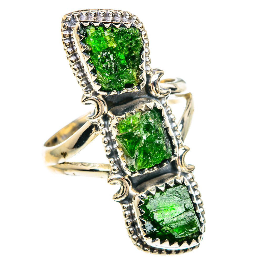 Chrome Diopside Rings handcrafted by Ana Silver Co - RING82578