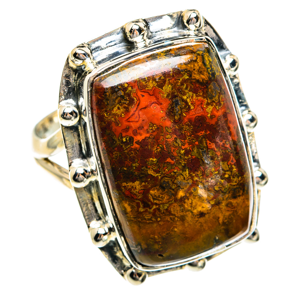 Moroccan Agate Rings handcrafted by Ana Silver Co - RING82581