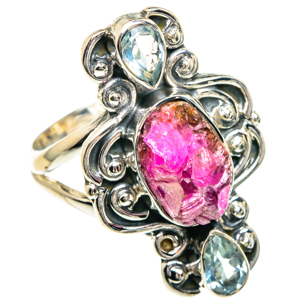 Pink Agate Rings handcrafted by Ana Silver Co - RING82621
