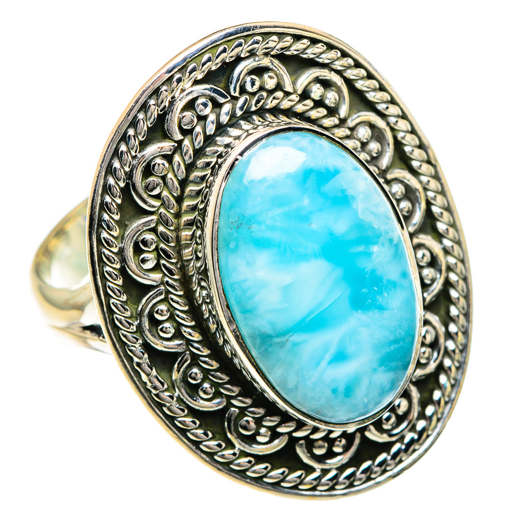 Larimar Rings handcrafted by Ana Silver Co - RING82635
