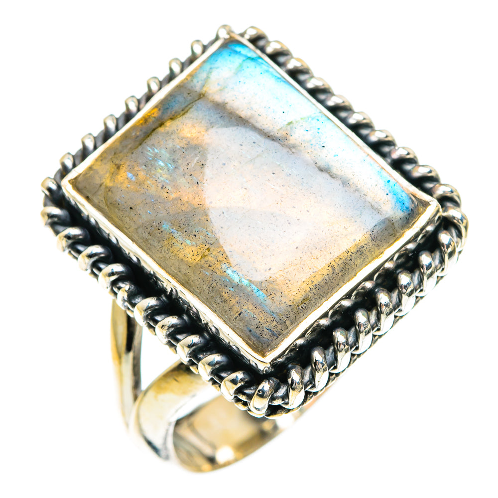 Labradorite Rings handcrafted by Ana Silver Co - RING82640