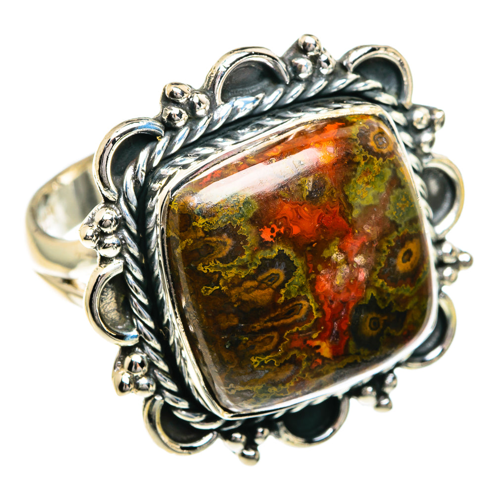 Moroccan Agate Rings handcrafted by Ana Silver Co - RING82648