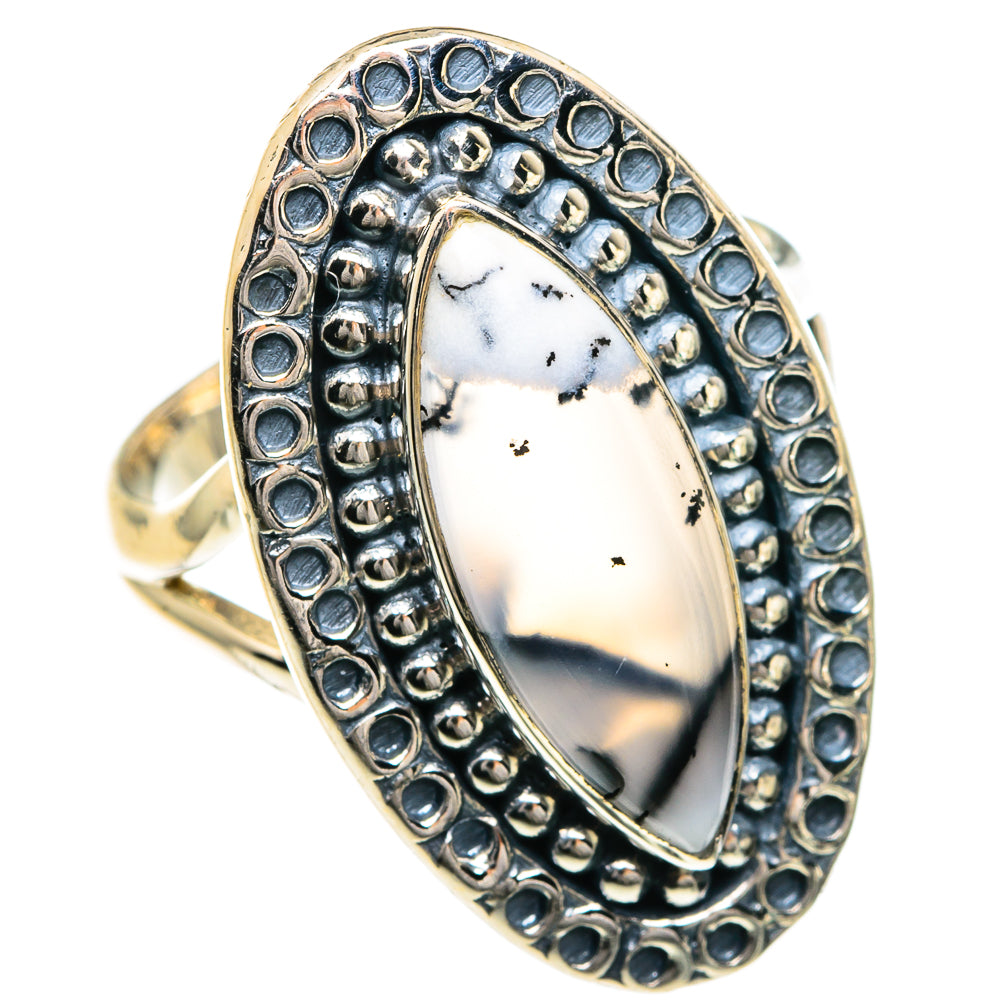 Dendritic Opal Rings handcrafted by Ana Silver Co - RING82660