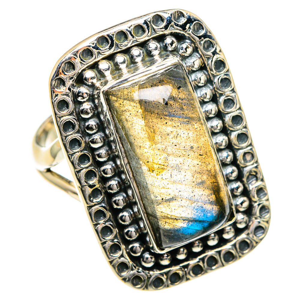 Labradorite Rings handcrafted by Ana Silver Co - RING82672
