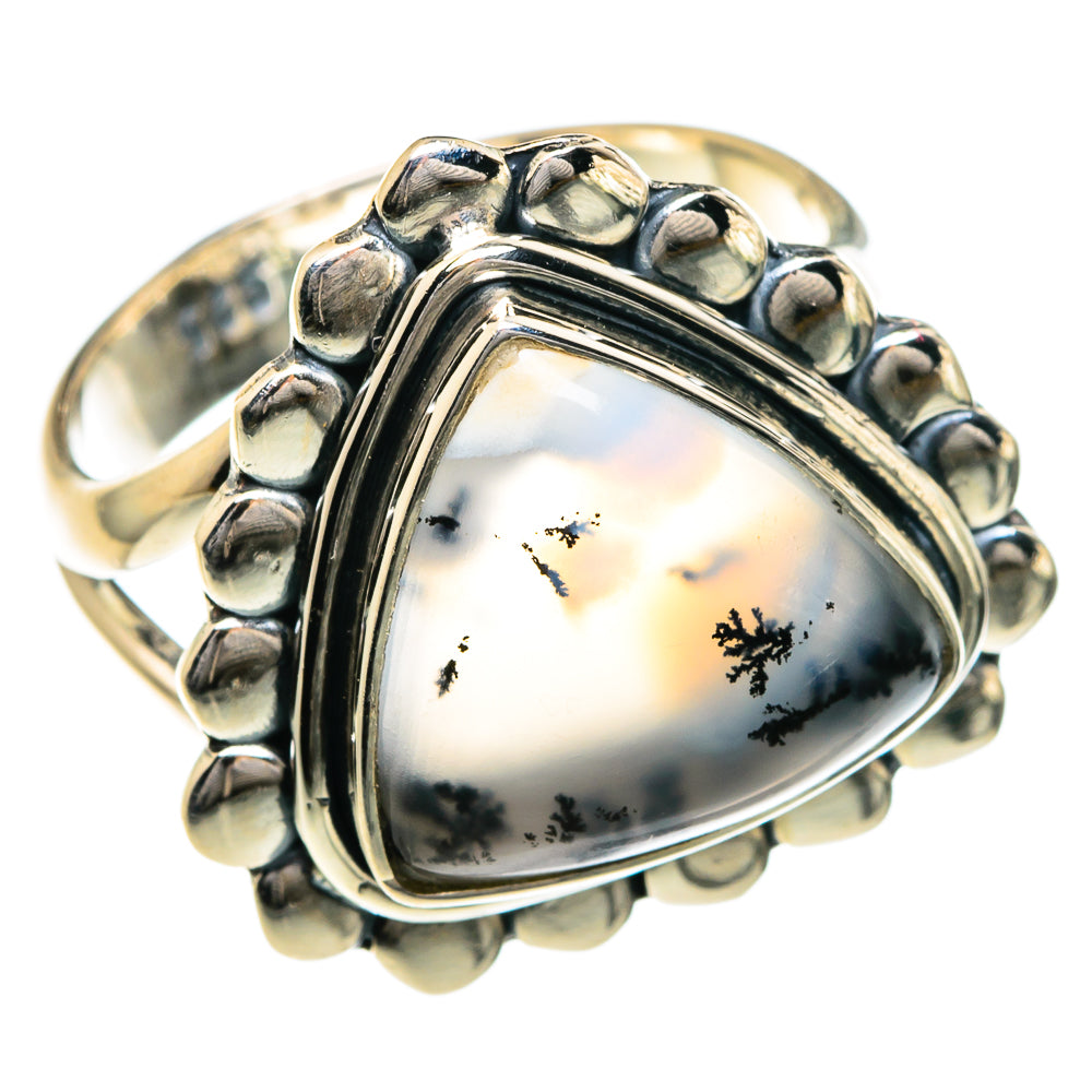 Dendritic Opal Rings handcrafted by Ana Silver Co - RING82692