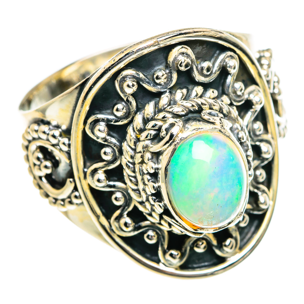 Ethiopian Opal Rings handcrafted by Ana Silver Co - RING82698