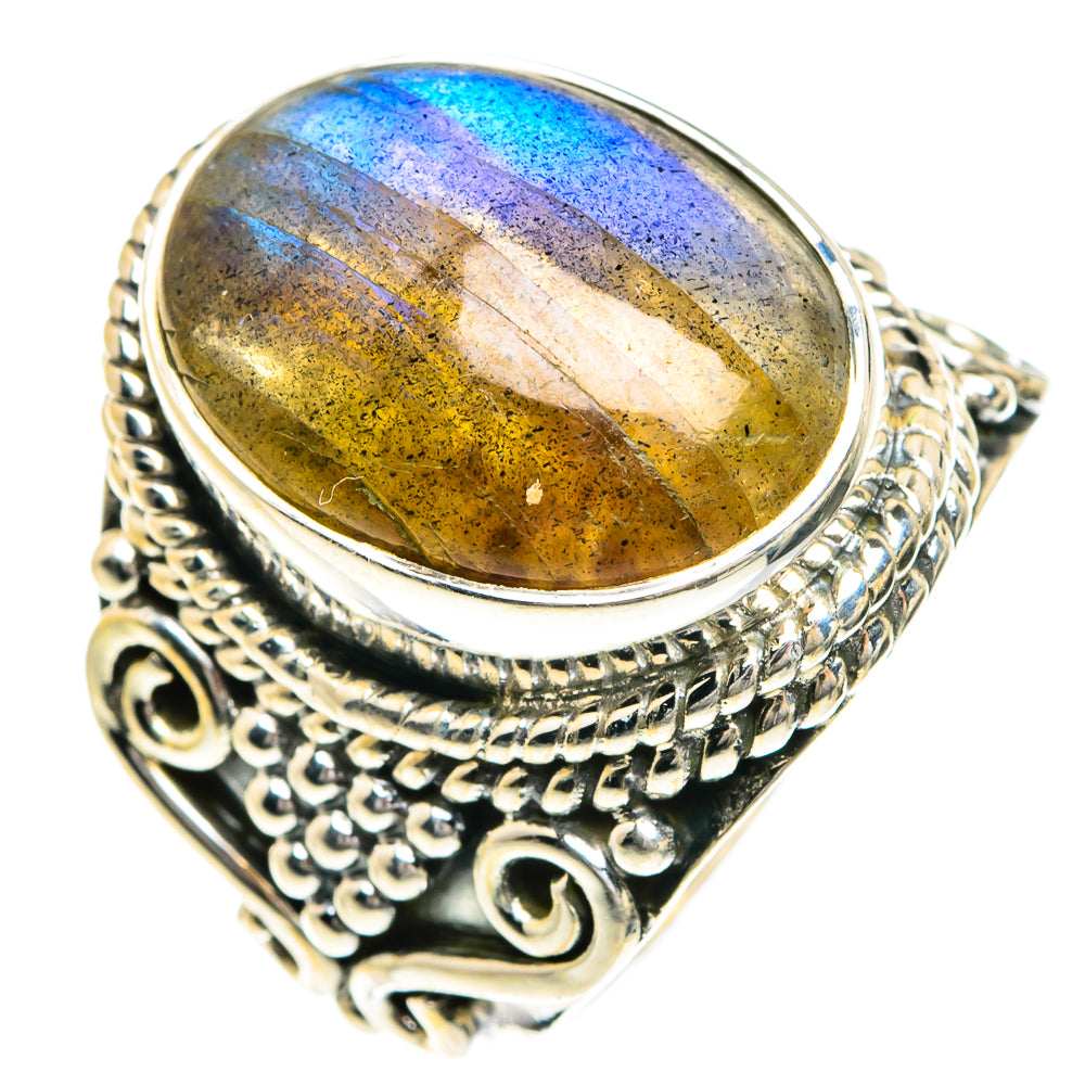 Labradorite Rings handcrafted by Ana Silver Co - RING82707