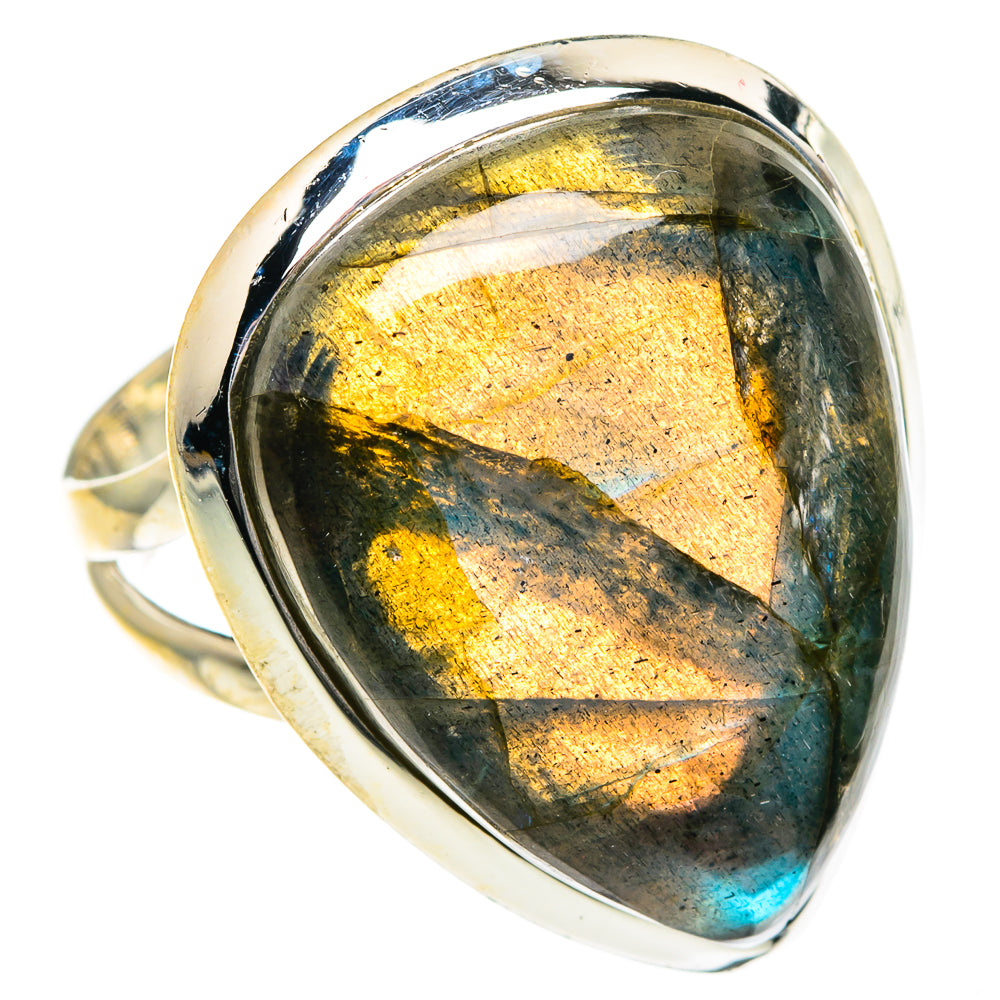Labradorite Rings handcrafted by Ana Silver Co - RING82729
