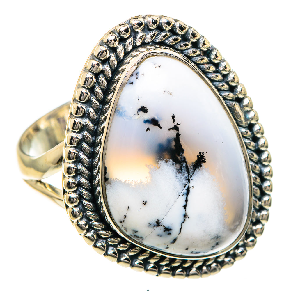 Dendritic Opal Rings handcrafted by Ana Silver Co - RING82779