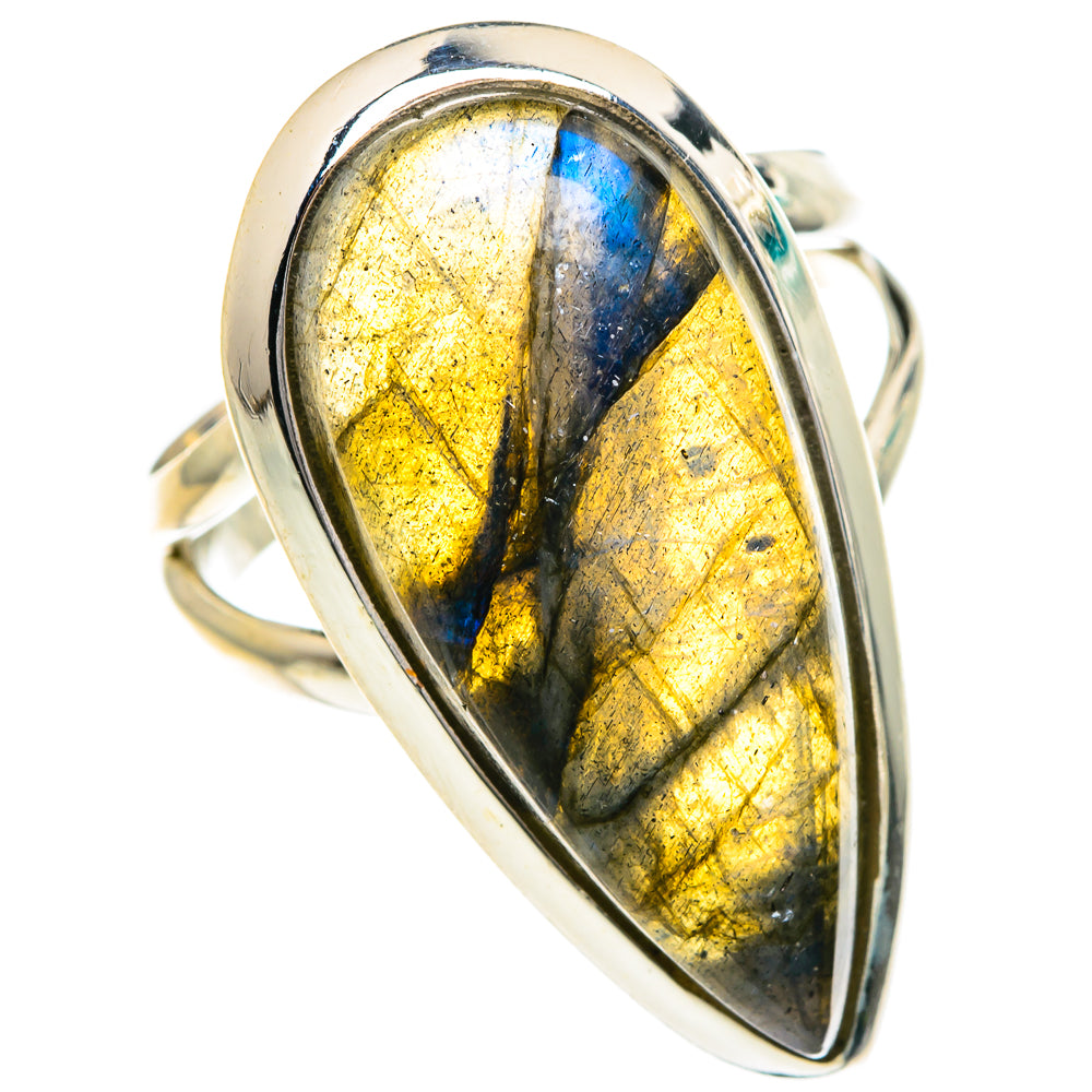 Labradorite Rings handcrafted by Ana Silver Co - RING82788