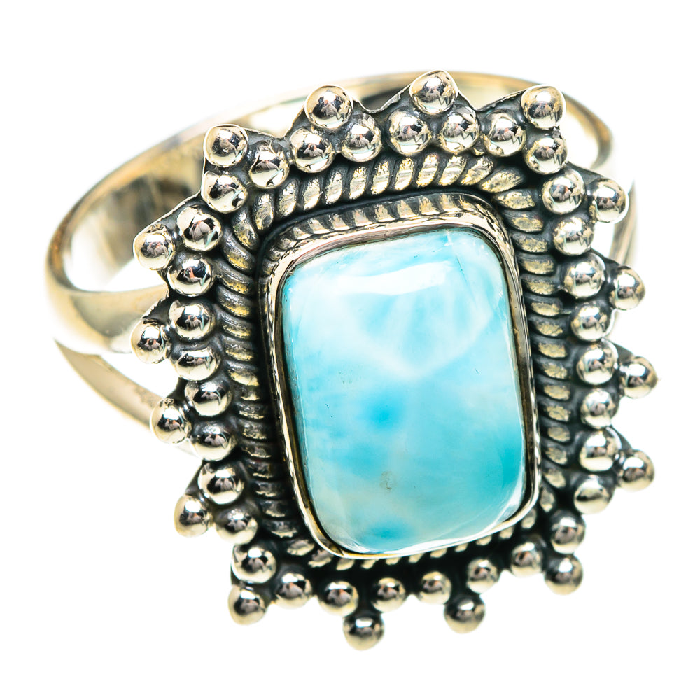 Larimar Rings handcrafted by Ana Silver Co - RING82791