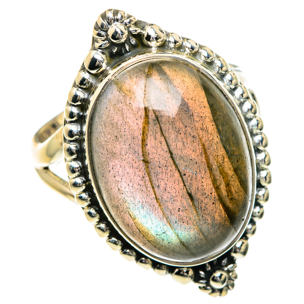 Labradorite Rings handcrafted by Ana Silver Co - RING82792