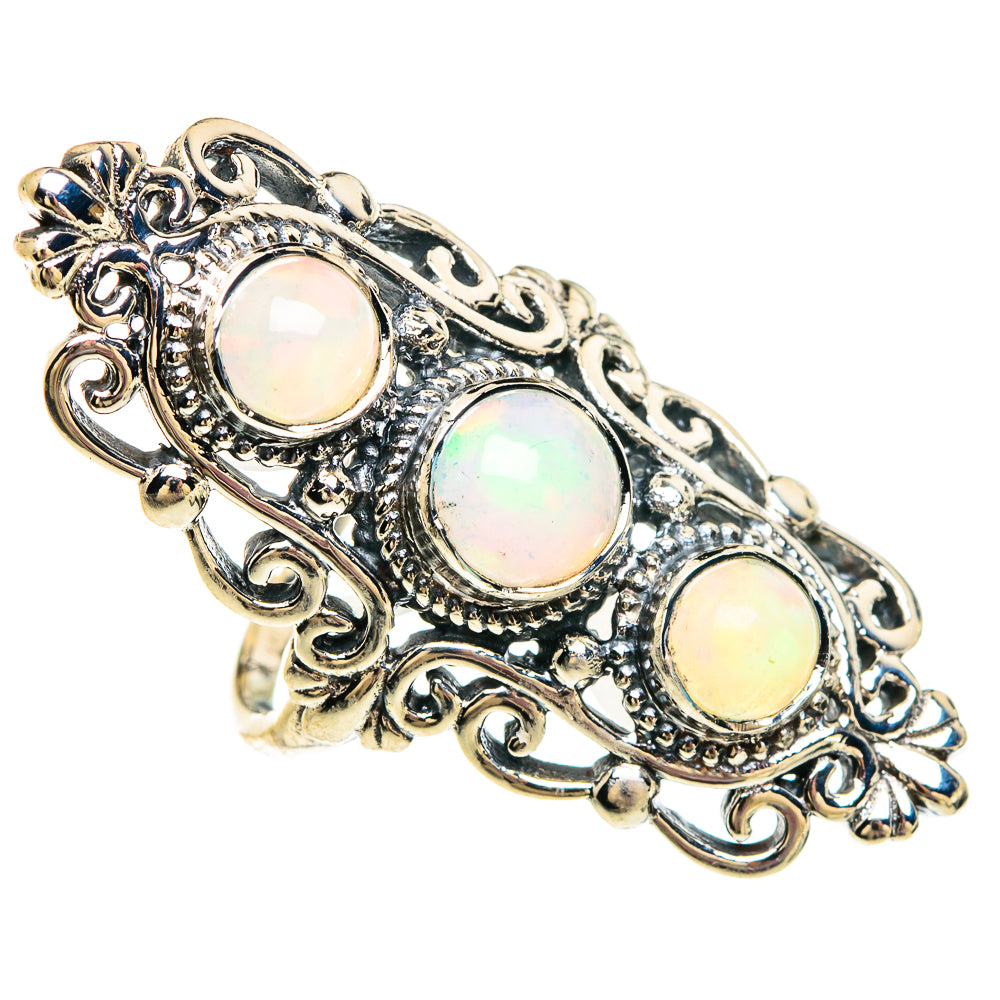 Ethiopian Opal Rings handcrafted by Ana Silver Co - RING82932