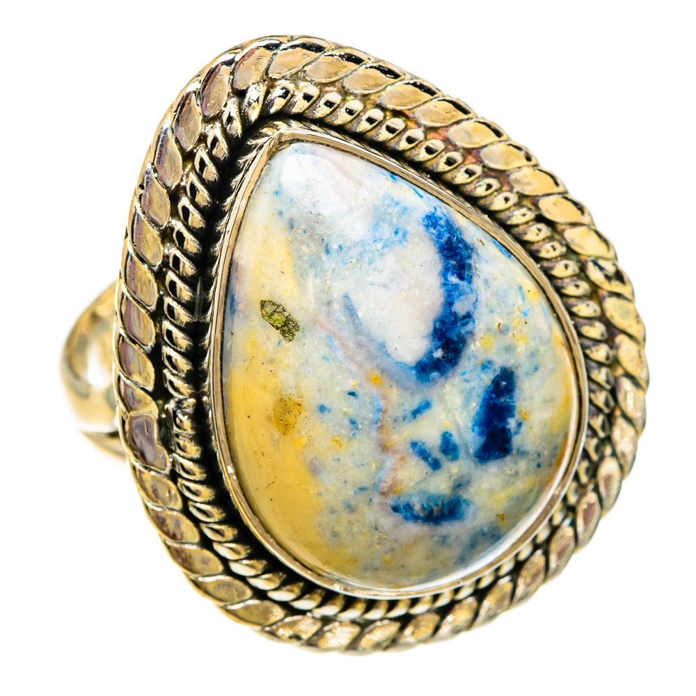 Blue Scheelite Rings handcrafted by Ana Silver Co - RING82946