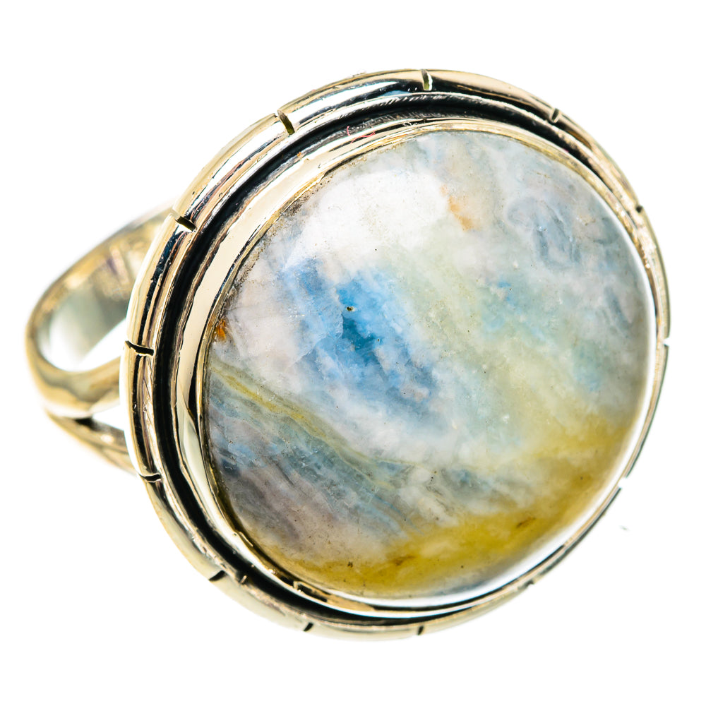 Blue Scheelite Rings handcrafted by Ana Silver Co - RING82948