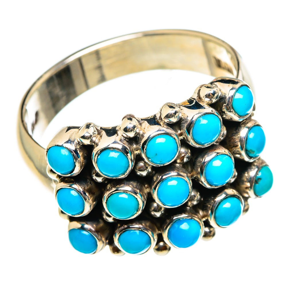 Tibetan Turquoise Rings handcrafted by Ana Silver Co - RING83004