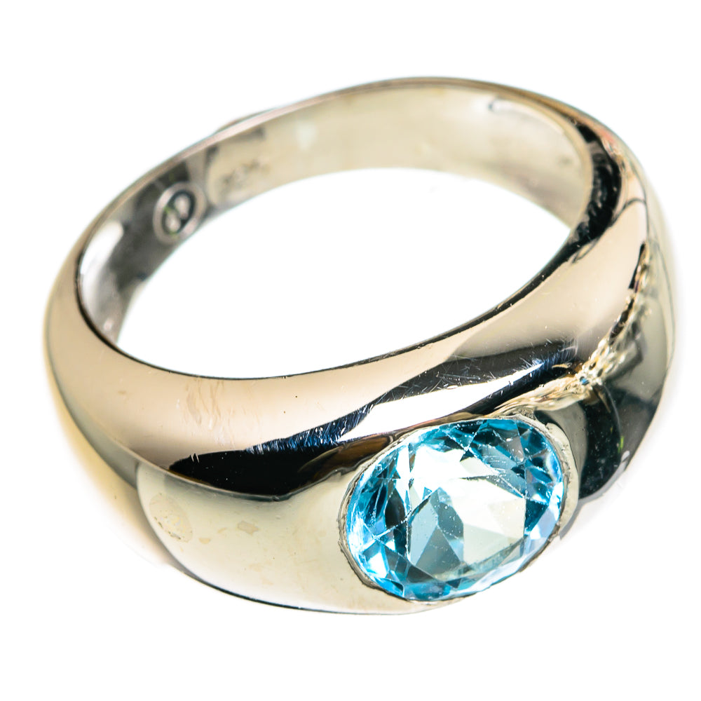 Blue Topaz Rings handcrafted by Ana Silver Co - RING83027