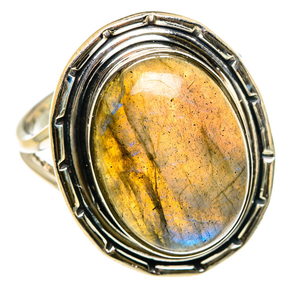 Labradorite Rings handcrafted by Ana Silver Co - RING83028