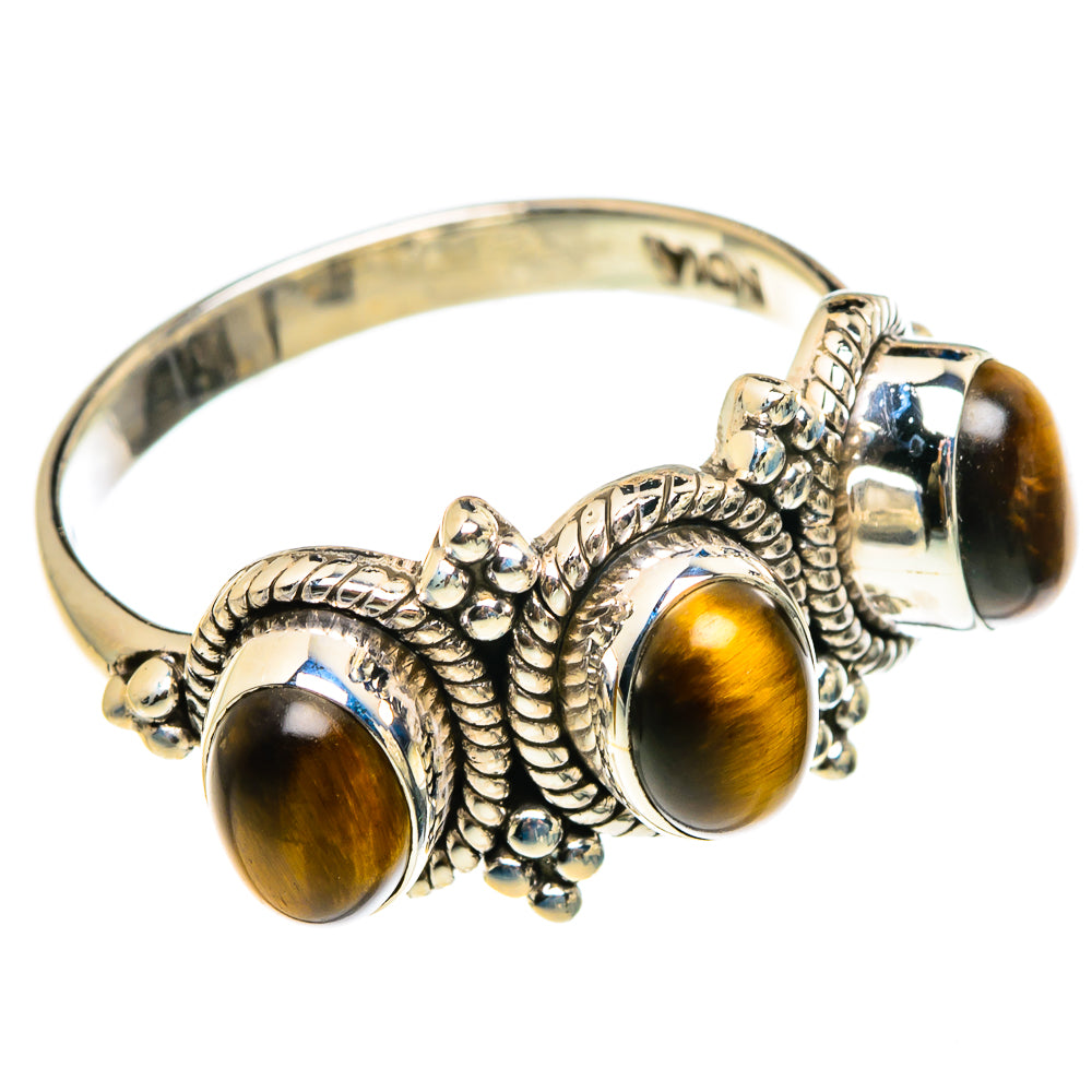 Tiger Eye Rings handcrafted by Ana Silver Co - RING83070