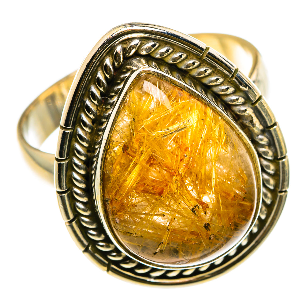 Rutilated Quartz Rings handcrafted by Ana Silver Co - RING83081