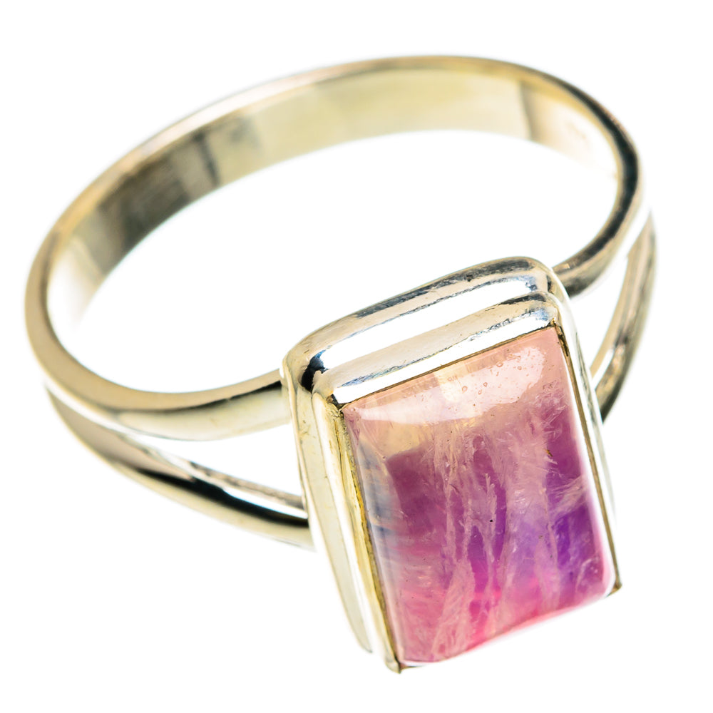 Pink Moonstone Rings handcrafted by Ana Silver Co - RING83112