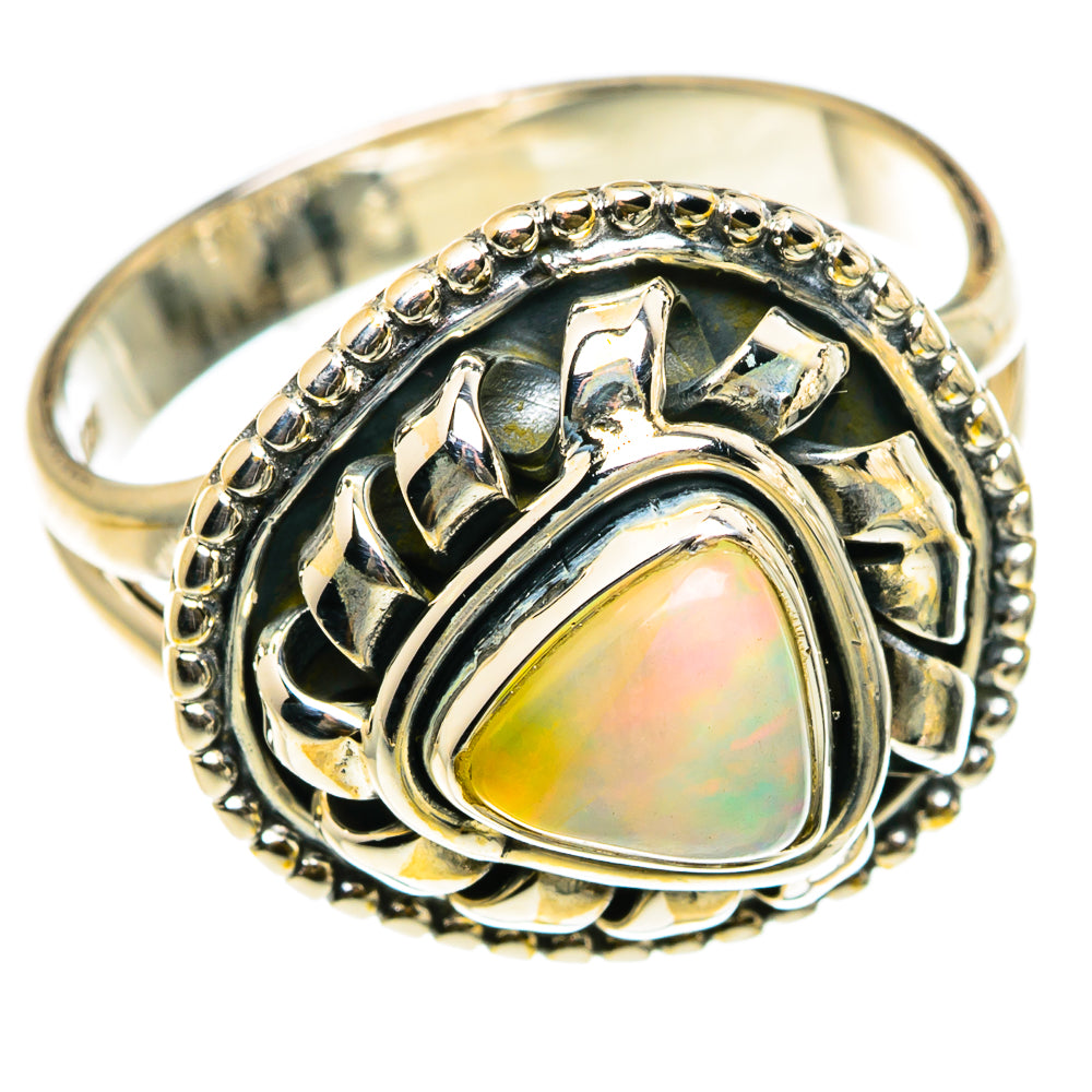 Ethiopian Opal Rings handcrafted by Ana Silver Co - RING83151