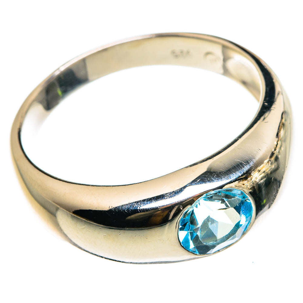 Blue Topaz Rings handcrafted by Ana Silver Co - RING83153