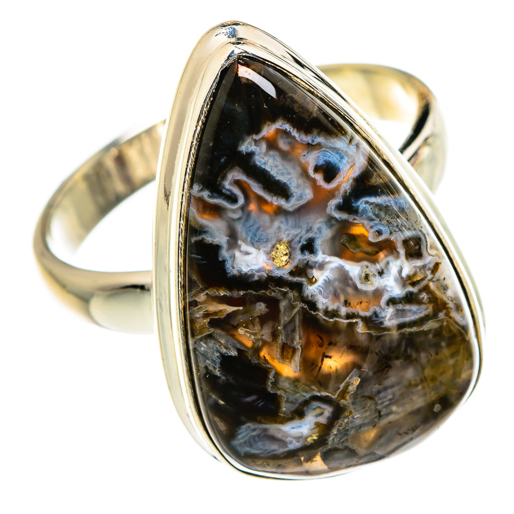 Turkish Tube Agate Rings handcrafted by Ana Silver Co - RING83202