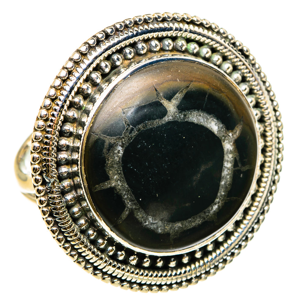 Septarian Geode Rings handcrafted by Ana Silver Co - RING83216