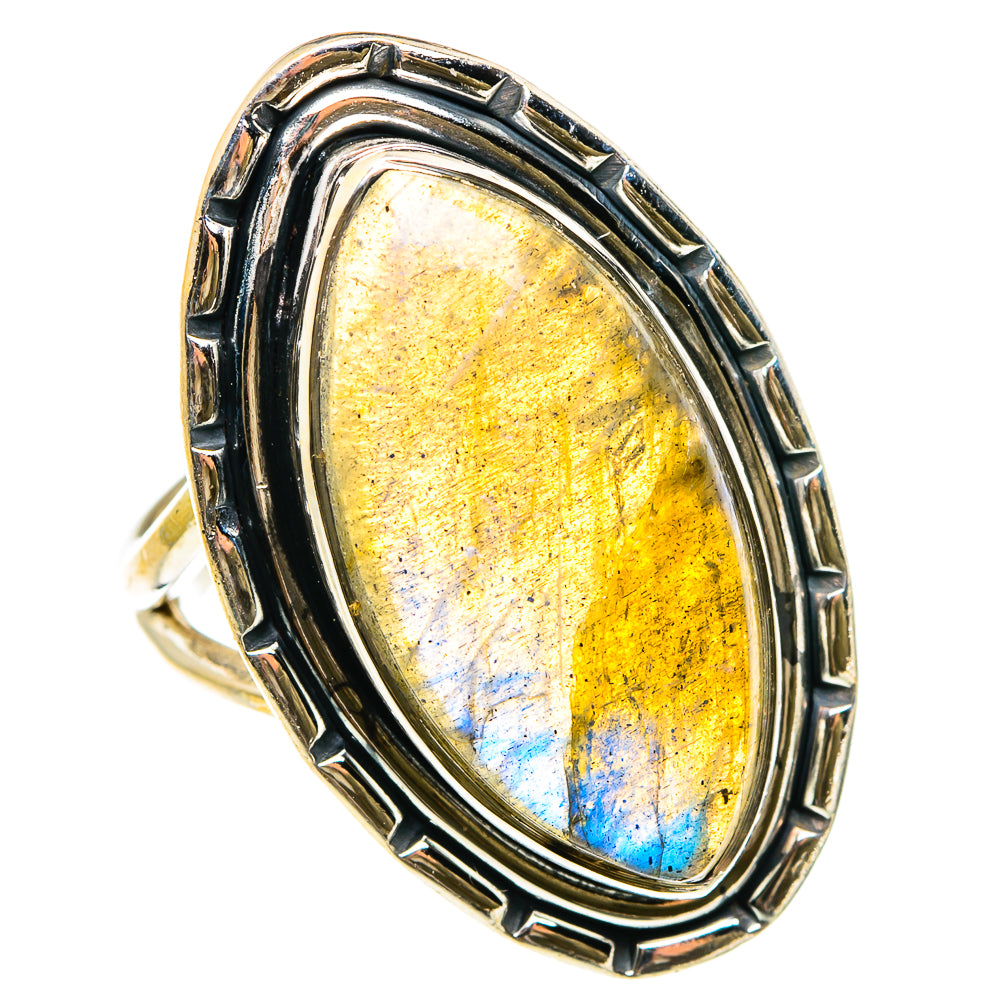 Labradorite Rings handcrafted by Ana Silver Co - RING83235