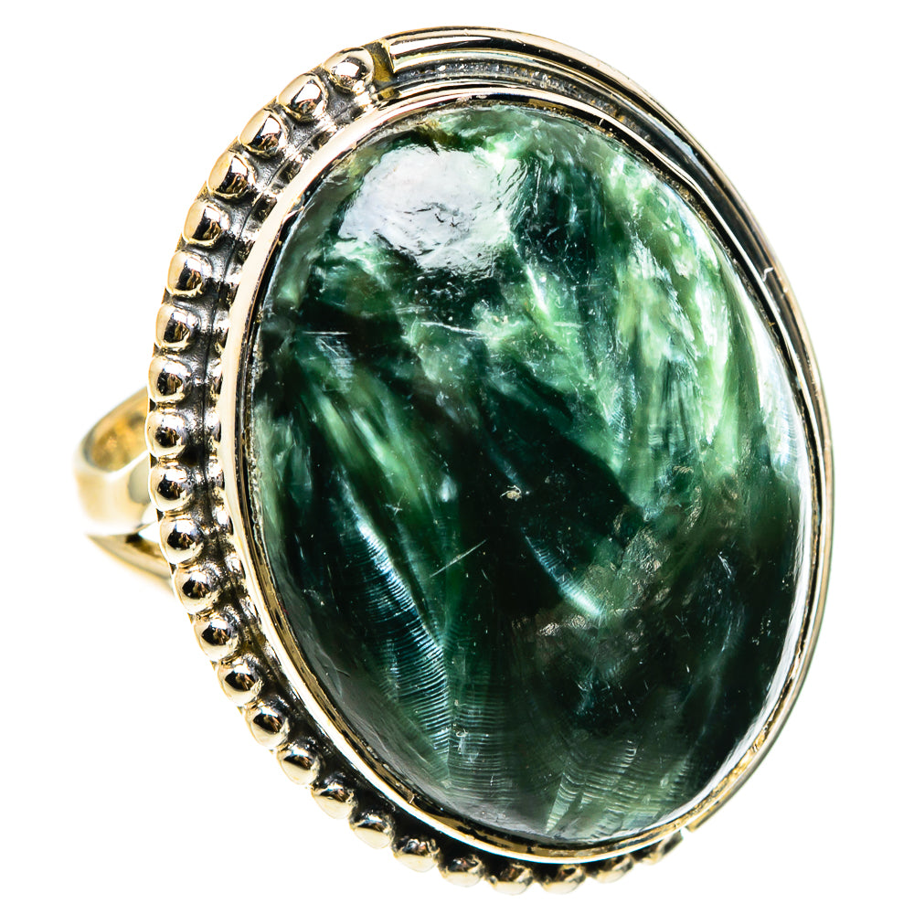 Seraphinite Rings handcrafted by Ana Silver Co - RING83244