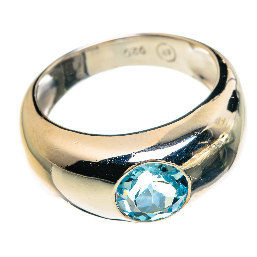 Blue Topaz Rings handcrafted by Ana Silver Co - RING83267