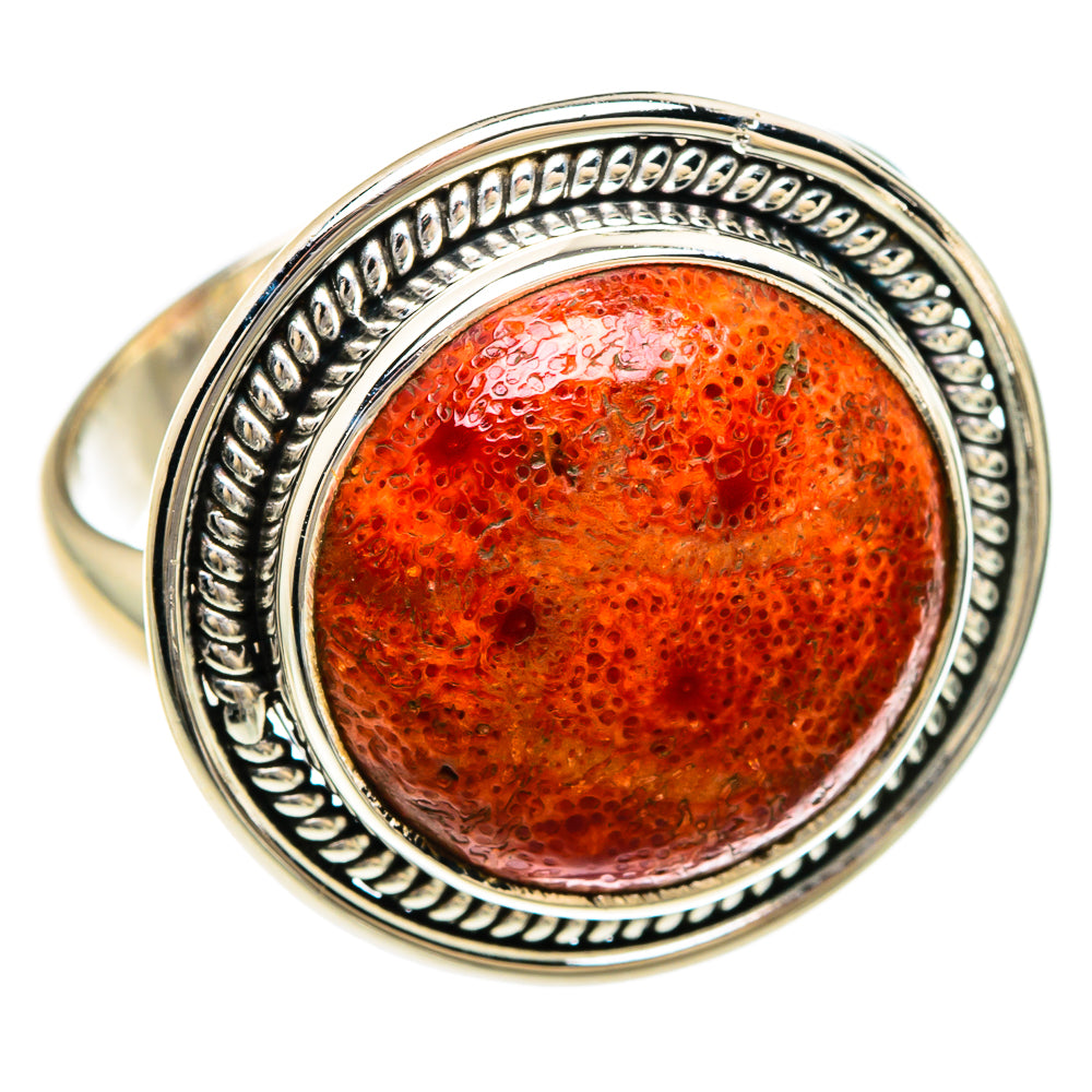 Sponge Coral Rings handcrafted by Ana Silver Co - RING83385
