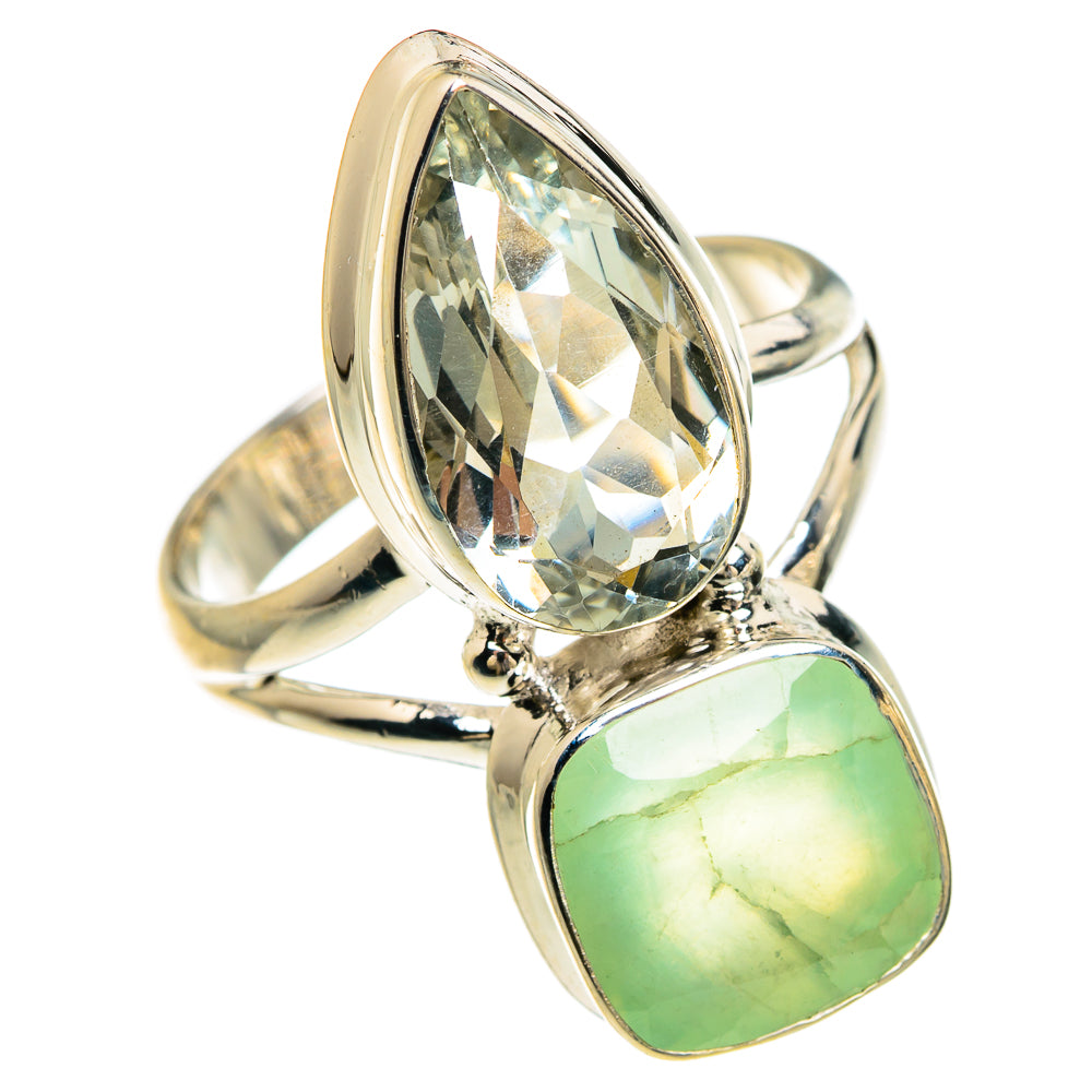 Prehnite Rings handcrafted by Ana Silver Co - RING83415