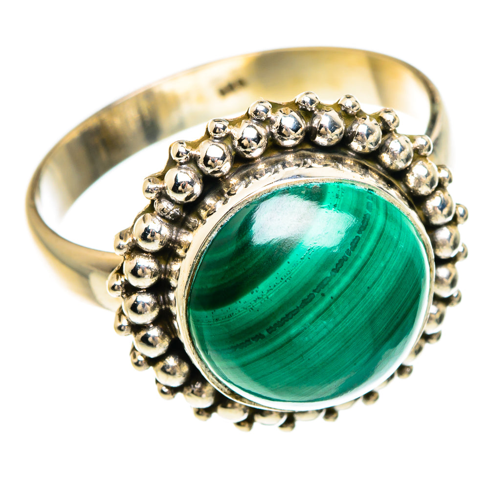 Malachite Rings handcrafted by Ana Silver Co - RING83417
