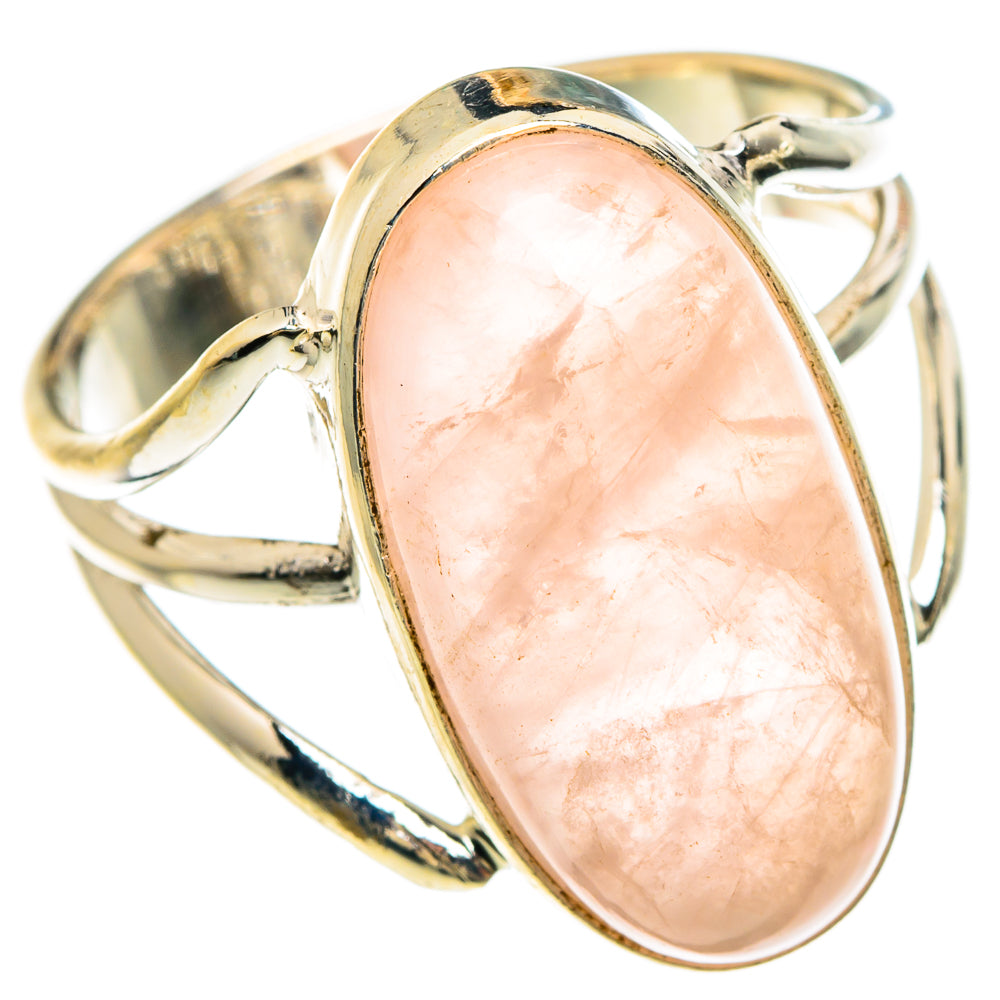 Rose Quartz Rings handcrafted by Ana Silver Co - RING83428