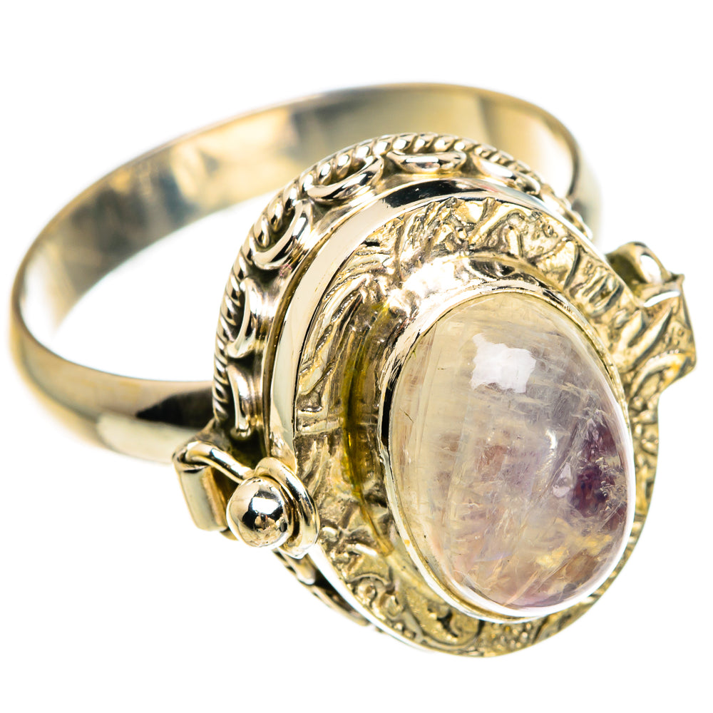 Rainbow Moonstone Rings handcrafted by Ana Silver Co - RING83474