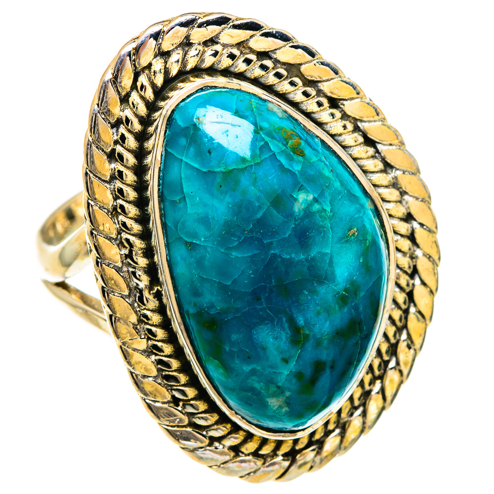 Chrysocolla Rings handcrafted by Ana Silver Co - RING83488